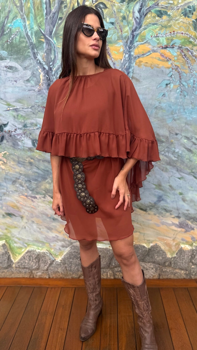 Vestido 2 em 1 Capa