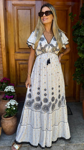 Vestido Boho Chic Amara Preto