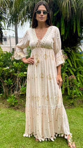 Vestido Boho Chic Clarisse Baby Pink