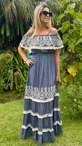 Vestido Boho Chic Jeans Helena