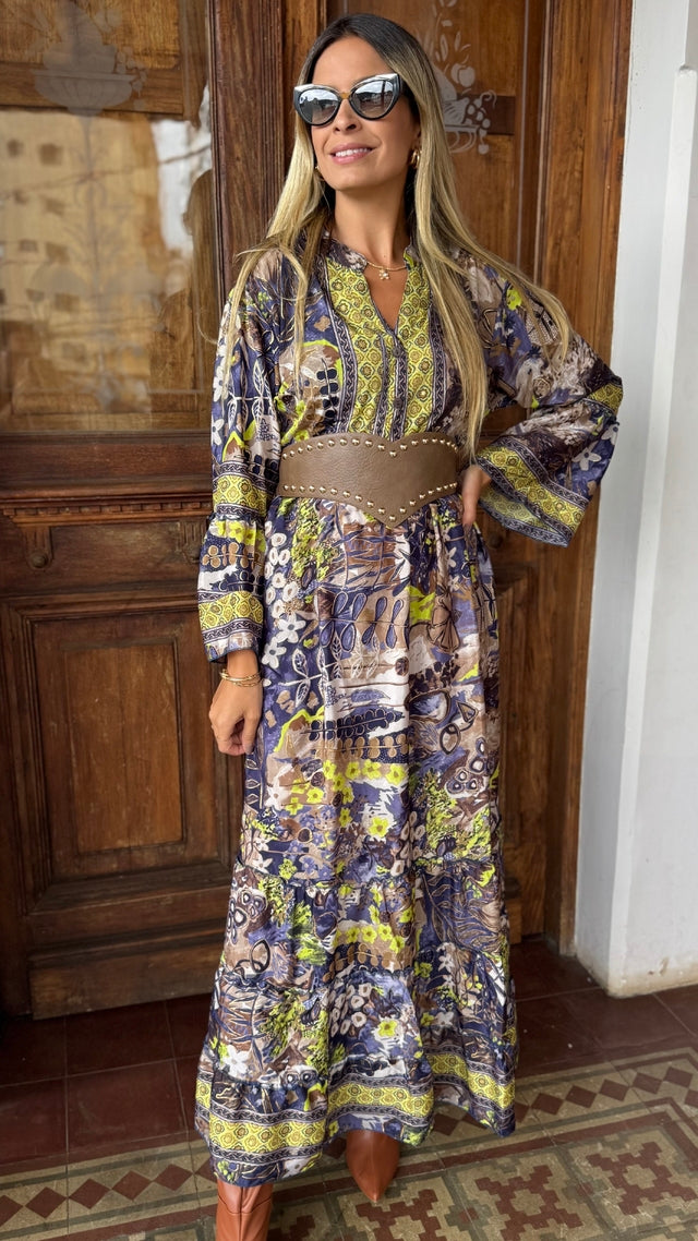 Vestido Boho Chic Seda
