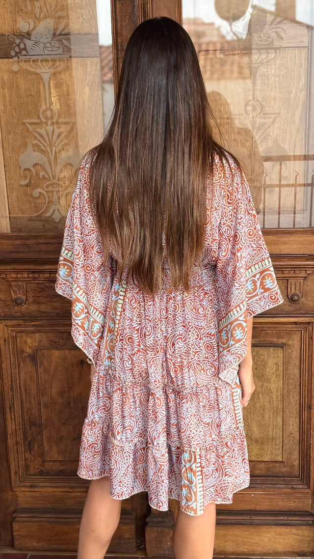 Vestido Boho Chic Seda Lotus