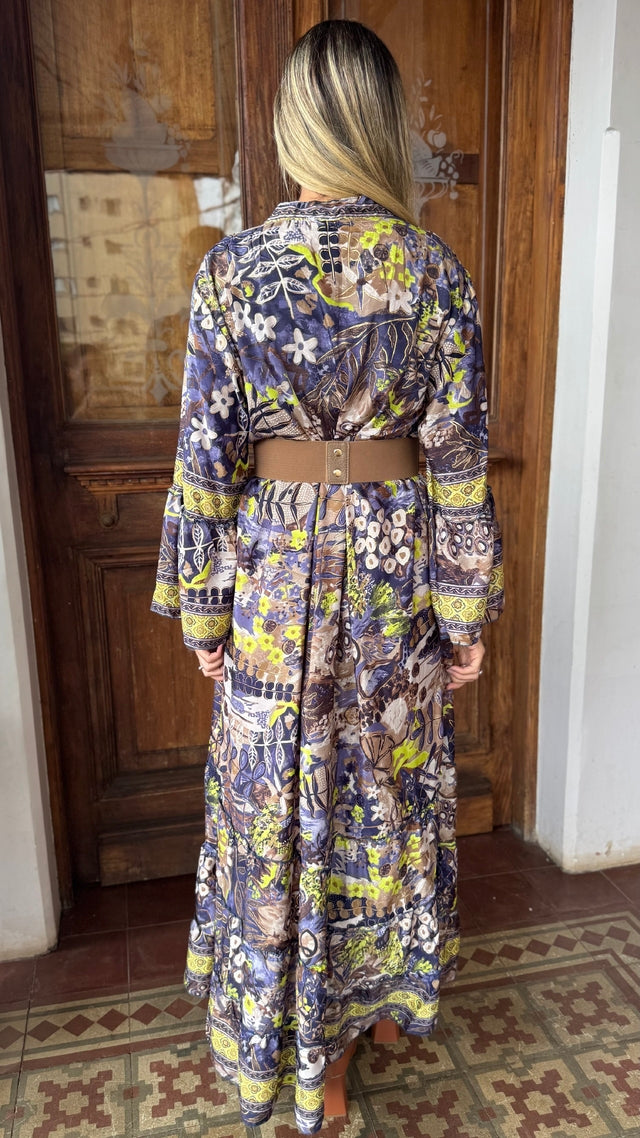 Vestido Boho Chic Seda