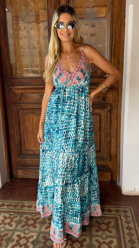 Vestido Boho Chic Seda