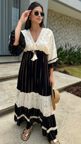 Vestido Boho Paros preto