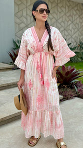 Vestido Boho Shantal Rosa