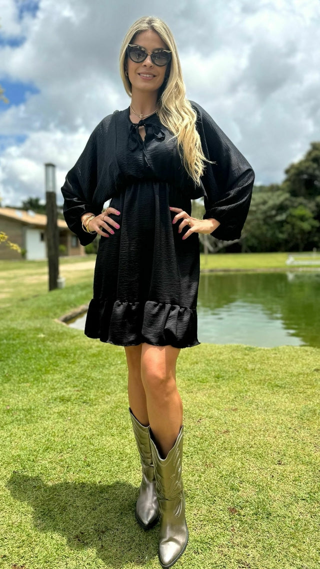 Vestido Luisa Preto