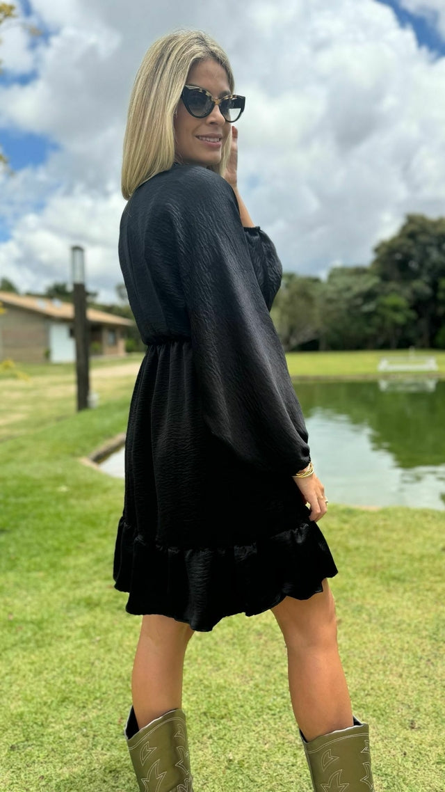 Vestido Luisa Preto