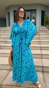 Vestido Seda Boho Talia