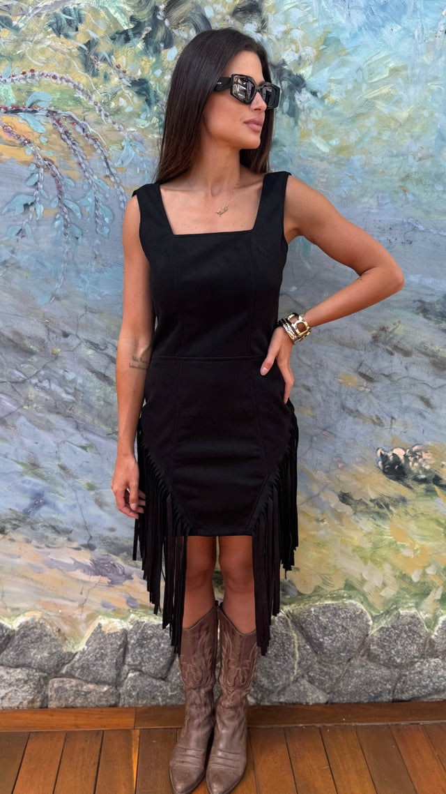 Vestido Western Franjas